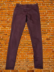 SWEATY BETTY SMALL BURGUNDY LEGGINGS ACTIVE ALL DAY FULL GYM RUN WORKOUT WOMENS - Picture 1 of 3
