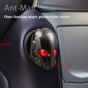 Cubierta protectora con botón de parada de arranque de encendido del motor interior del coche Ant-Man - Imagen 1 de 4