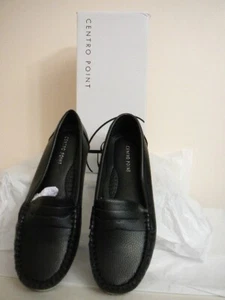 CentroPoint Women's Slip On Black Penny Loafers Casual Walking Shoes-Size 6-NIB - Picture 1 of 8