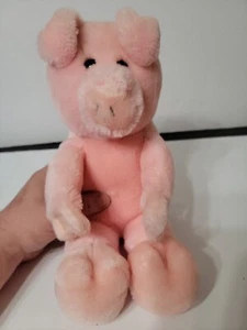 Vintage 1986 Dakin 10" Pink Pig Plush - Picture 1 of 5