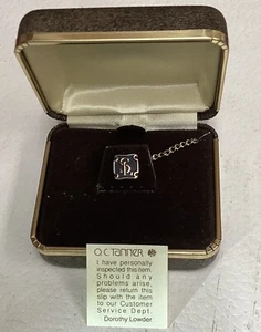 O.C. Tanner 10k Gold & Enamel Tie Tack, Southern Life Insurance Company - Picture 1 of 2