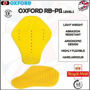 Oxford Back Protector Insert - Motorcycle Motorbike Protector RB-Pi - CE Level 1
