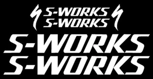 S- Works Bike Frame Decal Set (MTB/ROAD) Gloss White - Picture 1 of 2