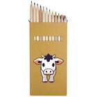 12 X 'Solo Milk Cow' Long 178Mm Coloured Pencils / Pencil Set (Pe00059375)