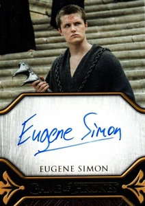 Tarjeta autógrafa Game of Thrones Legends of the Realm: Eugene Simon, Lancel Legacy - Imagen 1 de 1