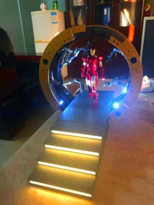 Iron Man 1/12 Suit-Up Annular Gantry Adjustable Channel LED Light Platform Props - Picture 1 of 8