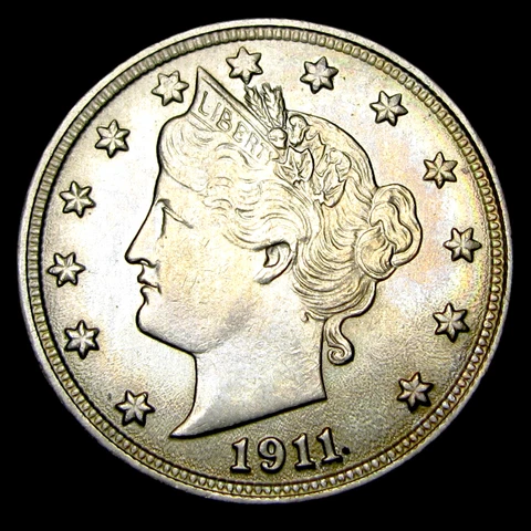 1911 Liberty V Nickel ----  Gem BU++ Stunning ----  #E031 Cover