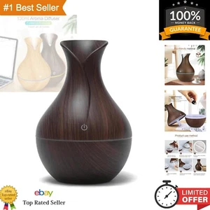 Stylish Dark Wood Aroma Diffuser: Color-Changing Light & Whisper Quiet Operation - Picture 1 of 9