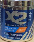 X2 PERFORMANCE Pre + Intra Workout Powder ORANGE FORCE 12.7 oz  (xr5)