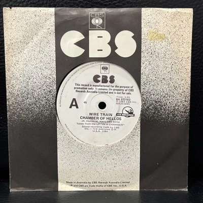 Wire Train- Chamber Of Hellos. 7" Vinyl Rare Australian Promo 1984 Rare Promo - Image 1 of 4