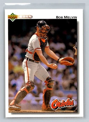 1992 Upper Deck #692 Bob Melvin Baltimore Orioles Baseball Card - Image 1 of 2
