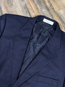 John W. Nordstrom Blazer Men's 50XLG Navy Blue Loro Piana 100% Cashmere Jacket - Picture 1 of 13