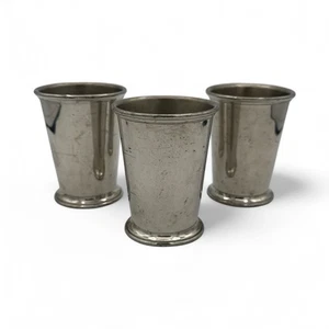 Cartier Pewter Mint Julep Cup Hanle 3Pc Set - Picture 1 of 10