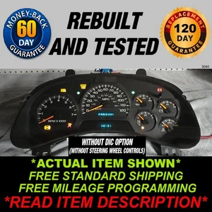 2002-2004 Chevy Trailblazer Gauge Cluster - Picture 1 of 5