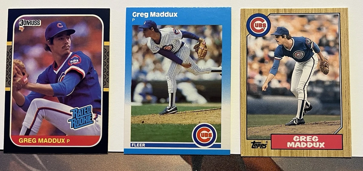 Fleer Greg Maddux Rookie Baseball Sports Trading Cards