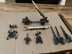 LOT OF VINTAGE CORGI METAL ARMY TRUCK, TRAILOR, AND MISSILE PARTS***AS IS*** - Picture 1 of 14