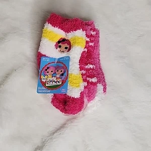 Lalaloopsy No-Slip Fuzzy Socks 3 Pair Girls Size 18-24 months - Picture 1 of 5
