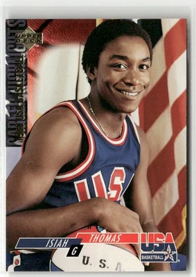 Upper Deck 1994 EE. UU. #68 Isiah Thomas EE. UU. Foto 1 de 2