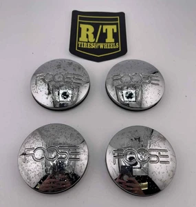 4 Pack Foose Chrome Center Hub Cap 2-1/2" OD 1000-33, S208-07 - Picture 1 of 6