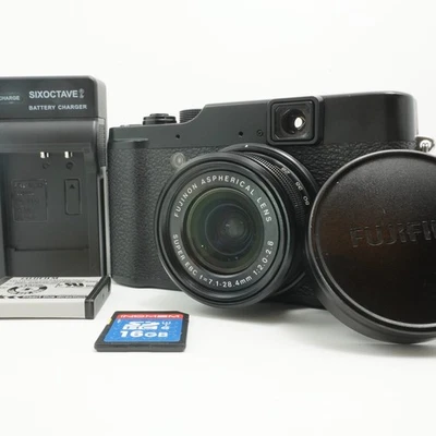 Fujifilm X Series X10 12.0MP Digital Camera Black w/ Charger SD card Cap Japan - Image 1 of 4
