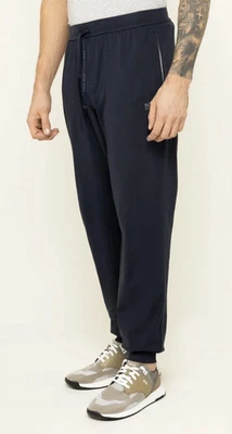 Pantalones de algodón con cordones azules talla S-XL NUEVOS HUGO BOSS Mix&Match Lounge Jogger para hombre Foto 1 de 4