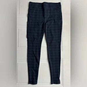 Pantalones leggings Liverpool Los Angeles para mujer elásticos negros azules a cuadros talla 8/29 - Imagen 1 de 6