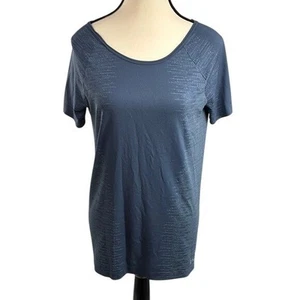 Under Armour T Shirt Womens Size S Blue Short Sleeve Athletic Workout Top - Picture 1 of 5