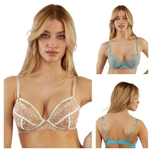 Playful Promises Cassia Sheer Bra PP3212 Sexy Lace Womens Bras Flirty Lingerie - Picture 1 of 11