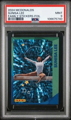 2024 PANINI FAMILY MCDONALD'S OLYMPIC GAMES PARIS FOIL SUNISA SUNI LEE PSA 9 - Image 1 of 3