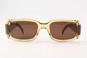 Gafas de sol raras auténticas Christian Dior Brooklyn 18W 50 mm beige transparente marrón - Imagen 1 de 5