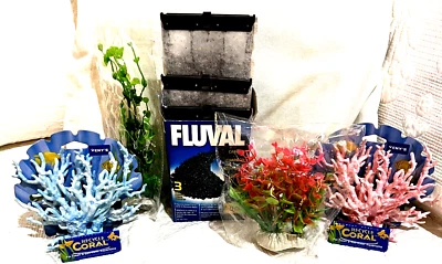 Аквариум смола коралловые растения и фильтры для жидкости лот аквариум - Изображение 1 из 4