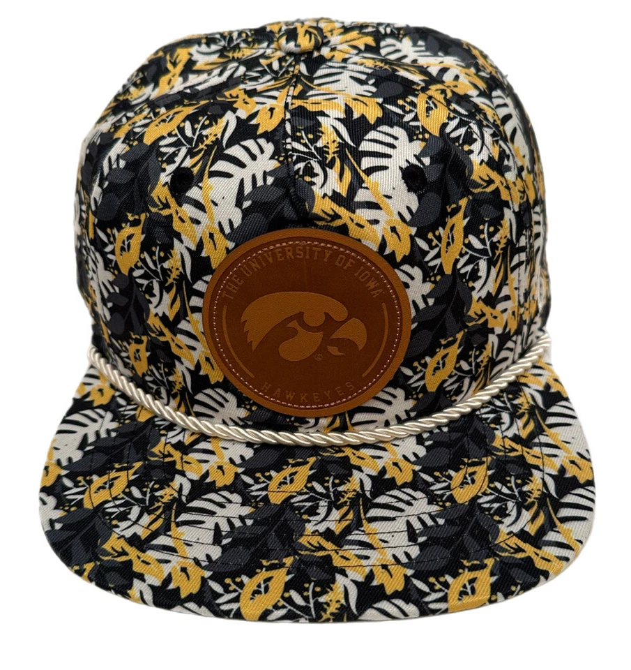 Zephyr NCAA Iowa Hawkeyes “Malibu” 5 Panel Flat Bill SnapBack Hat NWT - Image 1 of 4