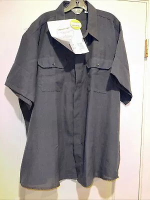 全新带标签男式狮子服装 100% Nomex IIIA 防火工作衬衫 4 XL 深蓝色 — 第 1/3 张图片