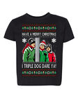 T-shirt graphique I Triple Dog Dare Ya Merry Story Christmas Toddler Crew