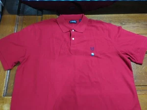 Chaps Men's Golf Polo Sport Shirt Red Size 2XL Big NWT - Picture 1 of 6