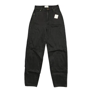 New ROLLA'S Jeans Womens 25 Black Denim Genie Super High Rise 80's Balloon Leg - Picture 1 of 6