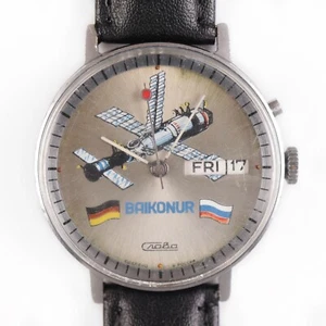 Mechanical Watch SLAVA Space Baikonur Day-Date 26 Jew. cal.2428 Russia Cal2428 - Picture 1 of 11