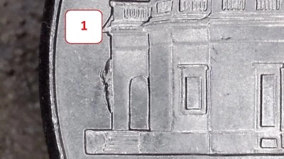 2023 P Jefferson Liberty Nickel Wasp Nest Beehive Die Break Monticello Error. W2 - Image 1 of 4