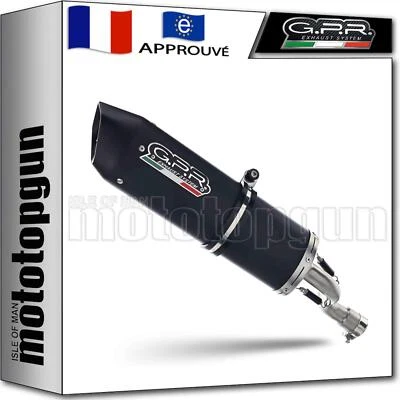 pot echappement approuve aluminium noir gpr pour honda msx - grom 125 2015 15 - Photo 1/3