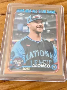 2024 Topps Chrome Update Pete Alonso GOLD REFRACTOR /50 SSP #ASGC-41 Mets 🔥🔥🔥 - Picture 1 of 2