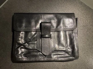 YSL Yves Saint Laurent Handtasche schwarz Leder Lederhandtasche 70er 80er Retro - Bild 1 von 14