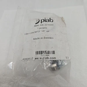 PIAB 3216006 Vacuum Products Filter Cube NPSF 1/8" cpl - Picture 1 of 2