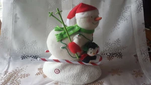 Hallmark 2012 Swooshin Duo Jingle Pals Plush Singing Snowman and Penguin - Picture 1 of 2