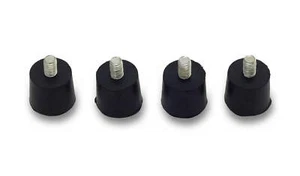 4 Gummi Füsse Aggregat Stromerzeuger Stromgenerator Generator - Bild 1 von 3