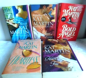 Kat Martin 5 Romance Paperpack Book Set - Picture 1 of 8