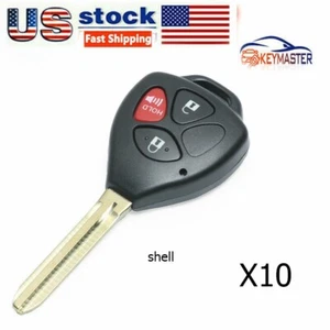 10X Llavero remoto Estuche Llavero Llavero para Toyota RAV4 2006 2007 2008 2009 -2012 3B - Imagen 1 de 7