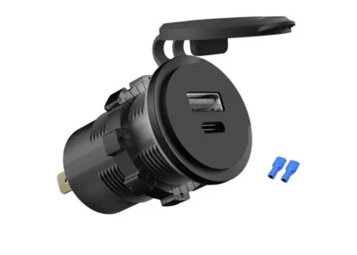 LXG566 Einbau Buchse Steckdose USB-A - USB-C Ladegerät  12V 24V Auto / Boot - Bild 1 von 3