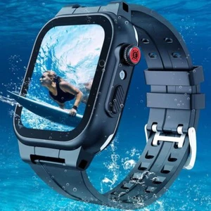 IP68 Waterproof Case With Band For Apple Watch 38/40/41/42/44/45mm &Rugged Strap - Picture 1 of 22