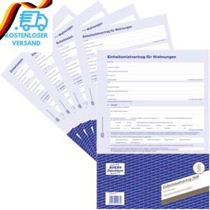 AVERY Zweckform 2849-5 Mietvertrag Für Wohnungen (Einheitsmietvertrag, 4-Seitige - Bild 1 von 12