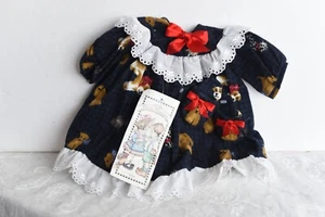 Vintage Daisy Kingdom PUPPIES by the POUND 18" bambola flanella camicia da notte pantofole - Foto 1 di 4